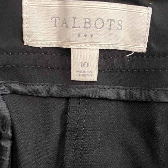 Talbots Women’s Pleated Dress Work Heritage Pants Black Pockets NEW size 10 - Picture 11 of 11